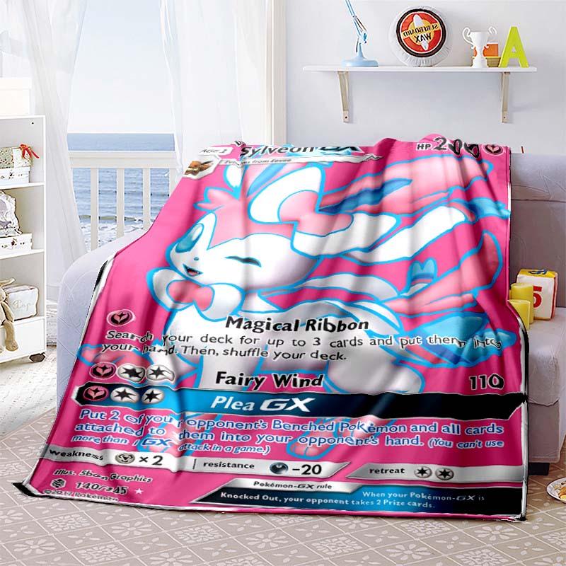 

Pokémon Cartoon Christmas Gift Flannel Blanket — Ultra-Soft Plush Throw, Ideal for Home, Bedroom, Bed, and Sofa — Suitable for C 75x90cm