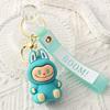 PVC Soft Rubber Bag, Car Grab Doll, Small Gift, Sitting Key Chain.