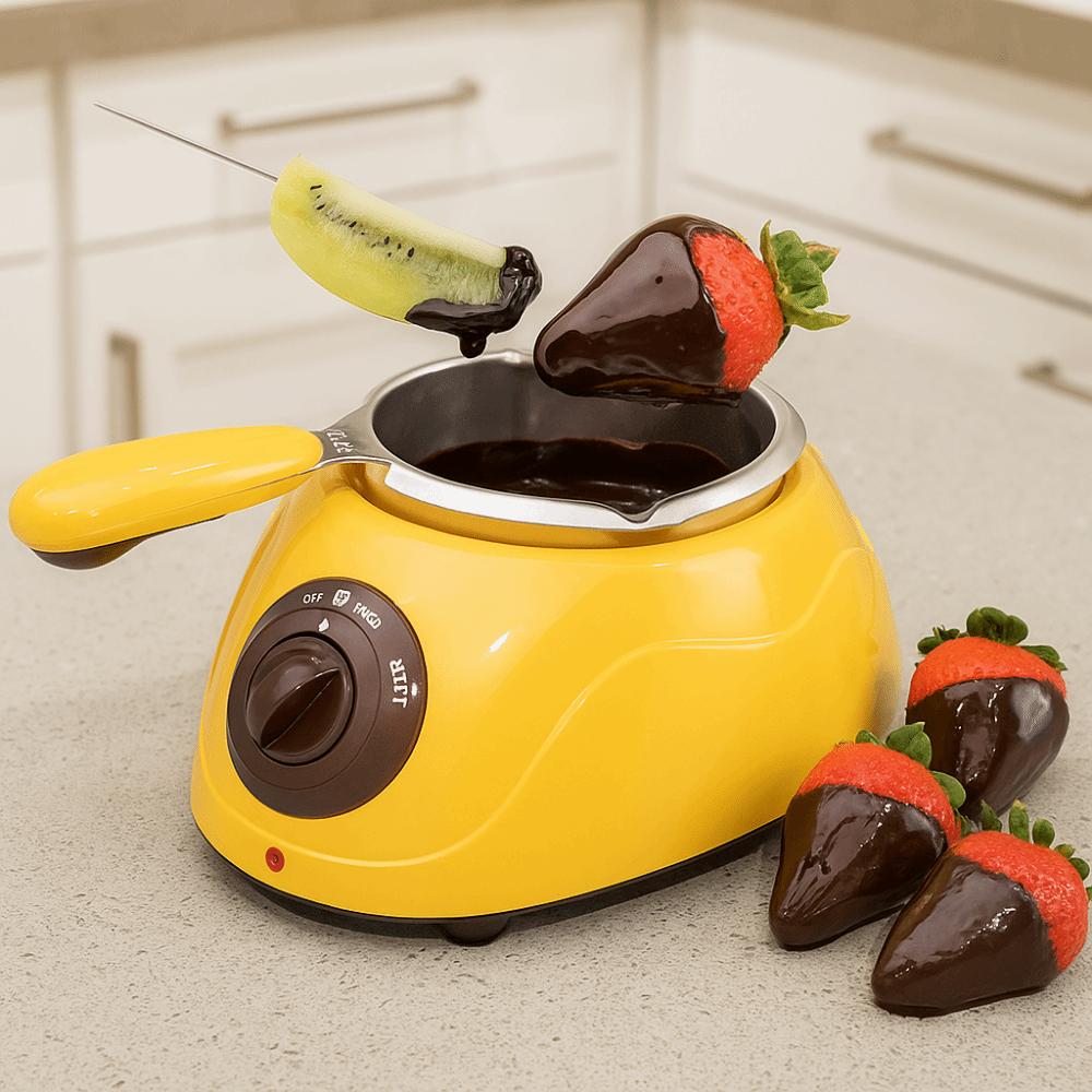 EU Plug Chocolate Melting Machine Stainless Steel/Plastic Chocolate Fondue Maker  For Home