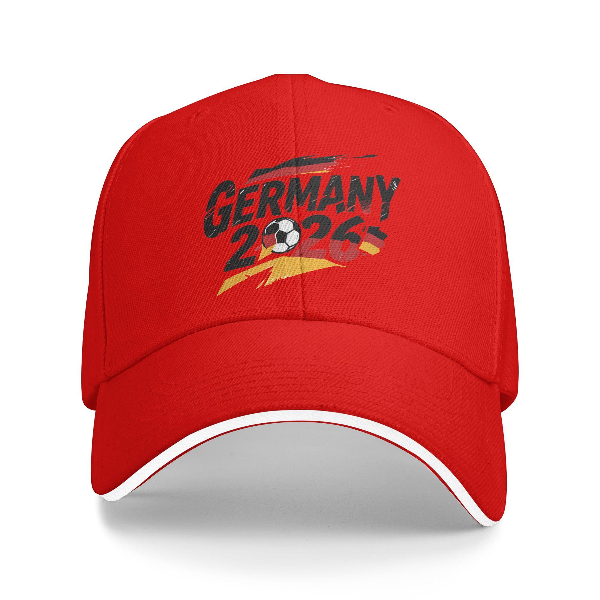 Unisex GerUnisexy Football Match Outdoor Hat Usa Canada Mexico Soccer Adjustable Cap Casual Baseball Cap Golf Hats One Size