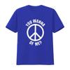 You Wanna Peace Of Me Sign T Shirt Black 3XL vintage Washed designer clothes homme Stretched Comfortable fashion Soft Versatile