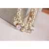 Bangle Bracelets Heart Flower Pearl Crystal Beaded Bracelet for Women Jewelry