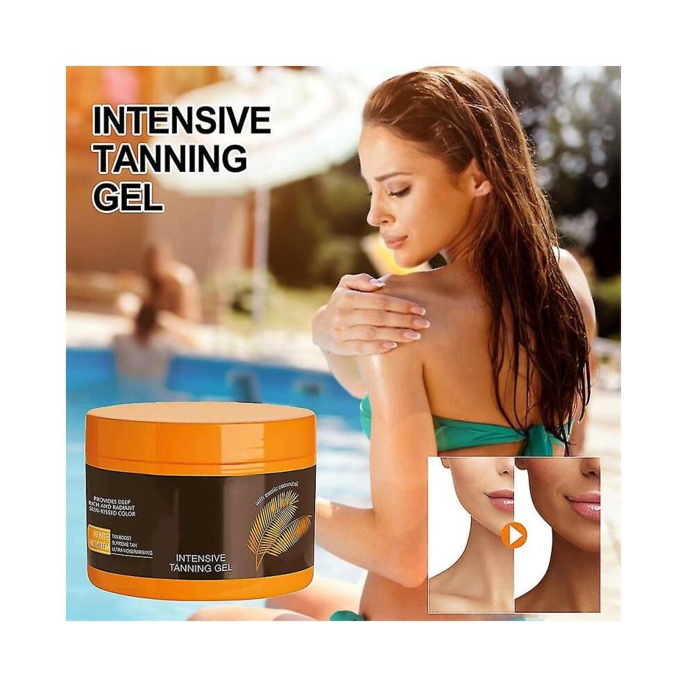 Tanning Gel, Luxury Intensive Tanning Gel, Tanning Gel, Natural Tanning Accelerator Cream Gel, Dark