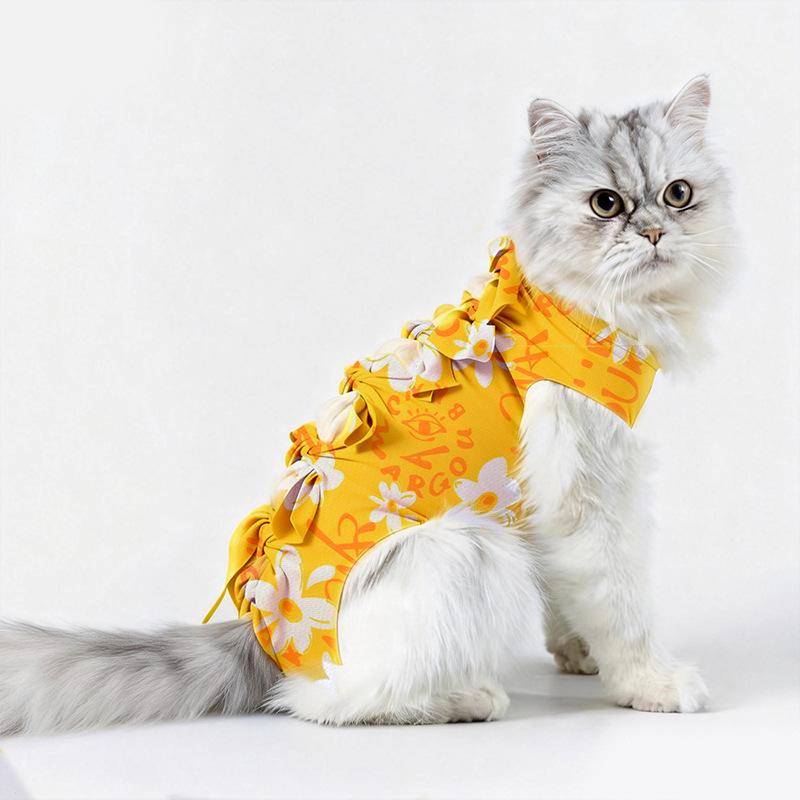 Traje Quirúrgico de Esterilización para Gatas, Traje de Destete, Ropa Anti-mordeduras para Gatos