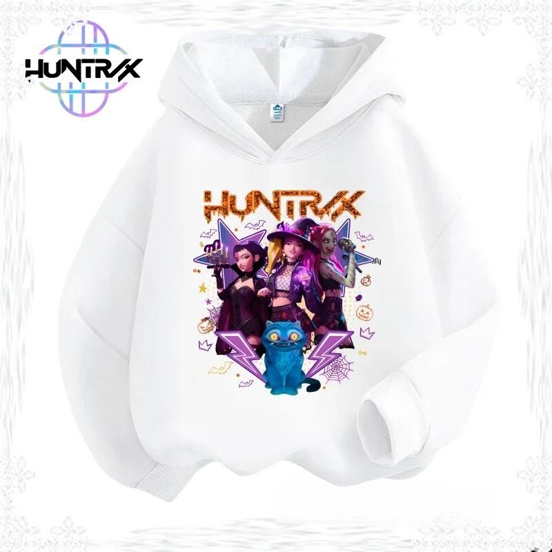 Kpop Demon Hunters Anime Girls Hoodie Cartoon Printed Casual Warm Comfortable Autumn Winter Hoodies