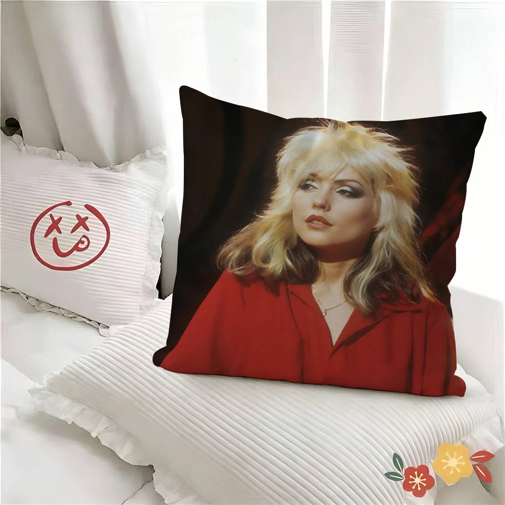 Pc Punk Rock Band BBlondie Pillow Case Fashion Square Pillowcase Bedroom Sofa Room Ins Decoration Leisure