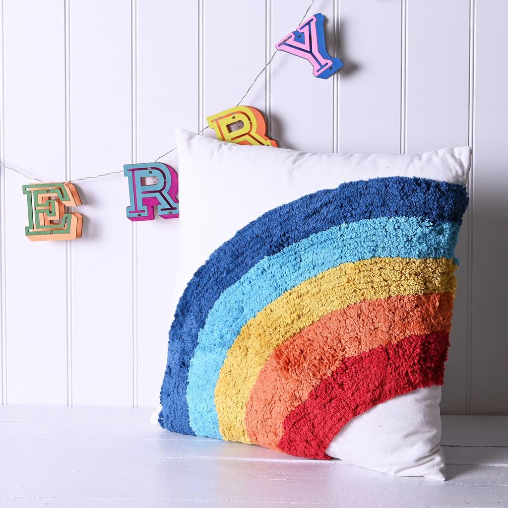 Rainbow Tufted Cushion 45CM X 45CM