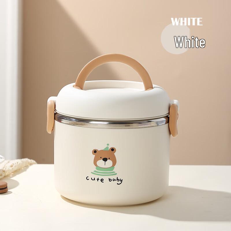 ZISIZ Double-Layer Insulated Stainless Steel Lunch Box