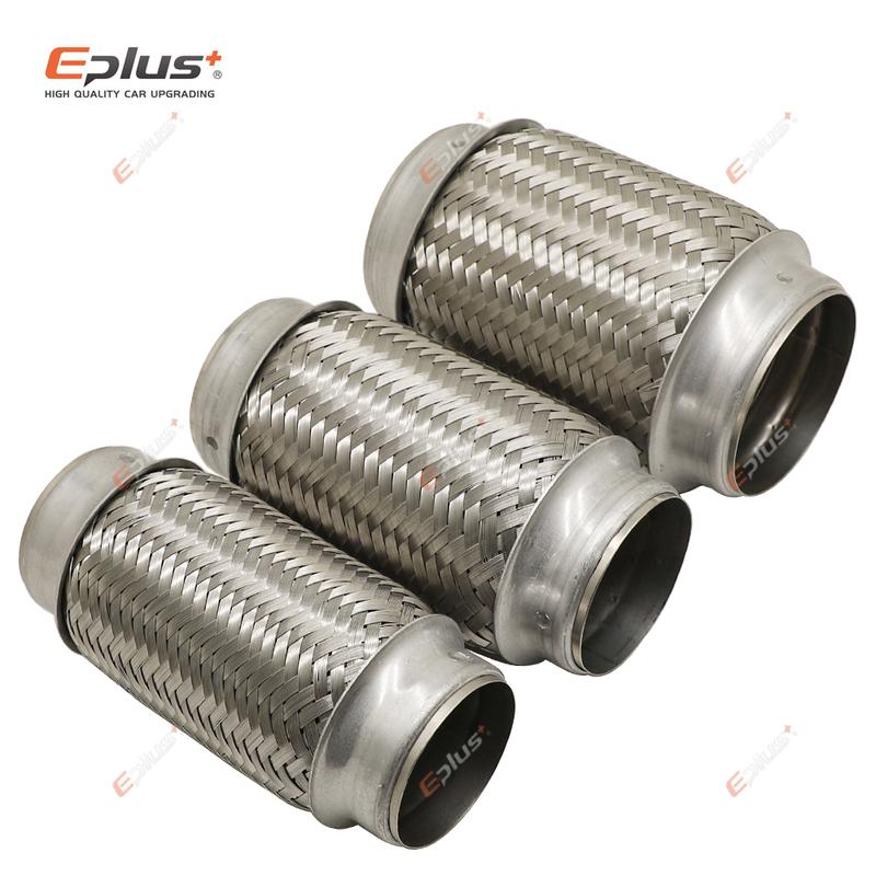 

Universal Stainless Steel Car Exhaust Tube Telescopic Flexible Connection Braid Bellows Muffler Pipe Connector Welded ID 45MM-120MM