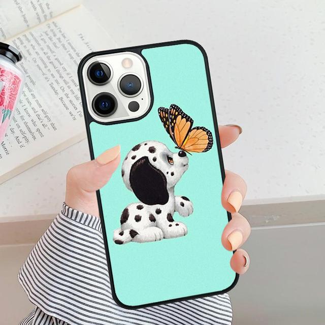 Dalmatian butterfly Phone Case For For iPhone 17 Air 16 15 11 12 13 14 Pro Max Plus coque