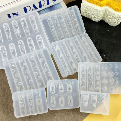 3D Silikon Nail Art Form Cartoon Niedlicher Hund Bär Kuchen Brot Relief Schnitzen DIY Design Nagelteile Charme Dekorationen Maniküre Werkzeug