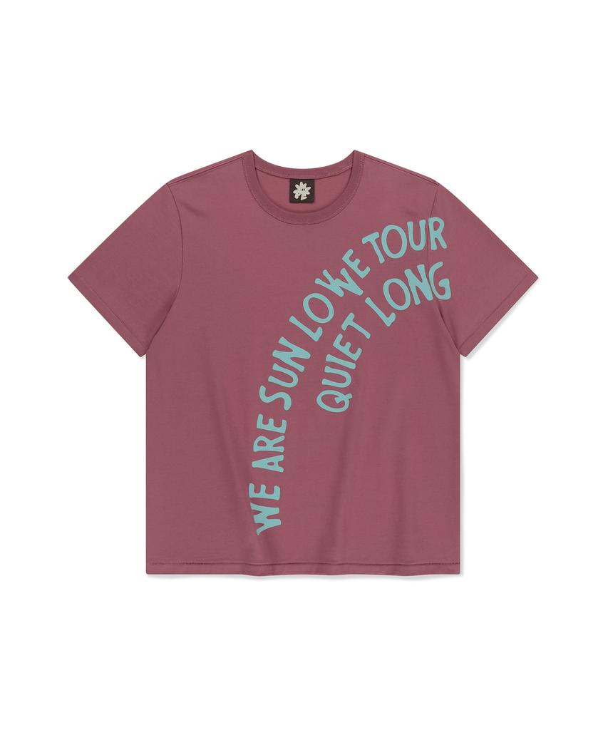 Sseonleobeutueo Arc Text Tee Rose