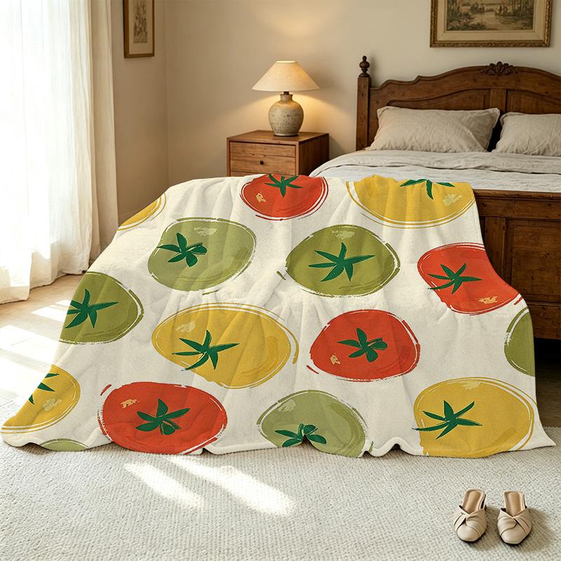 Warm Flannel Blanket Soft, Lightweight, Vibrant Cozy Home Decor for Halloween, Christmas & Home Leisure Use