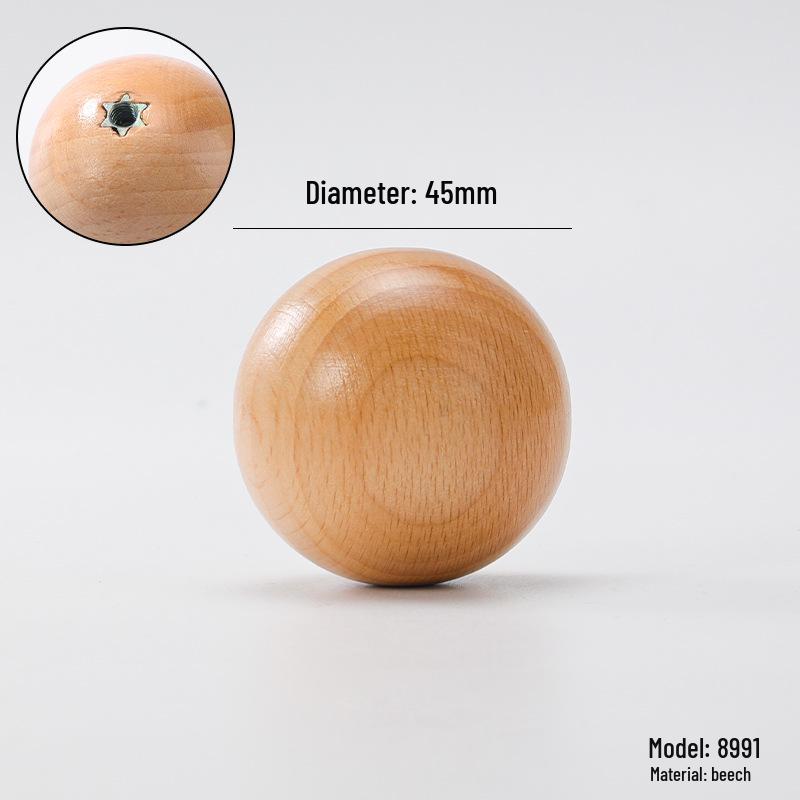 Solid Wood Cartoon Drawer Pull Knob for Children's Room