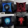 Pillow Case Warcrafts Of World W-Wow Game Sofa Short Plush Double-Sided Hd Printing Room Home Office Gift Cushion Cover