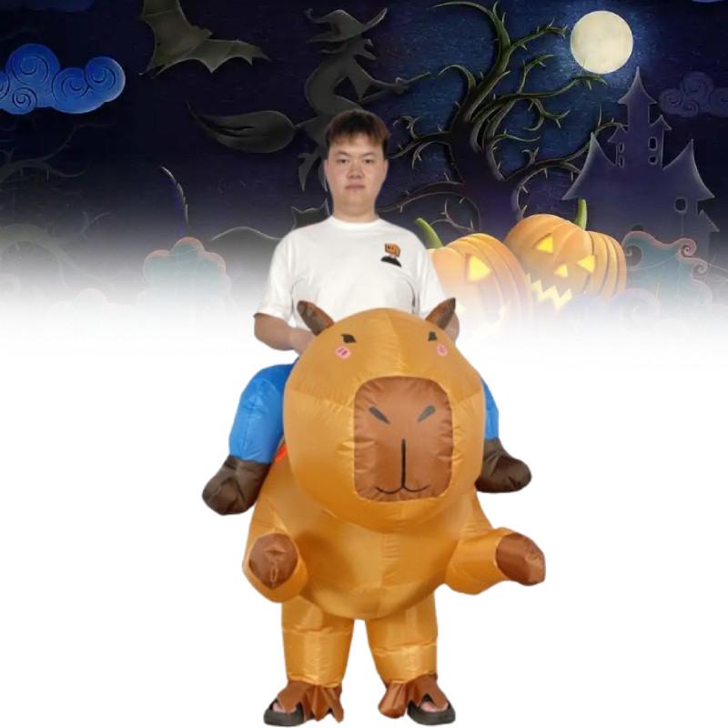 Capybara Animal Costume Inflatable Suit Cosplay Halloween Performance Party