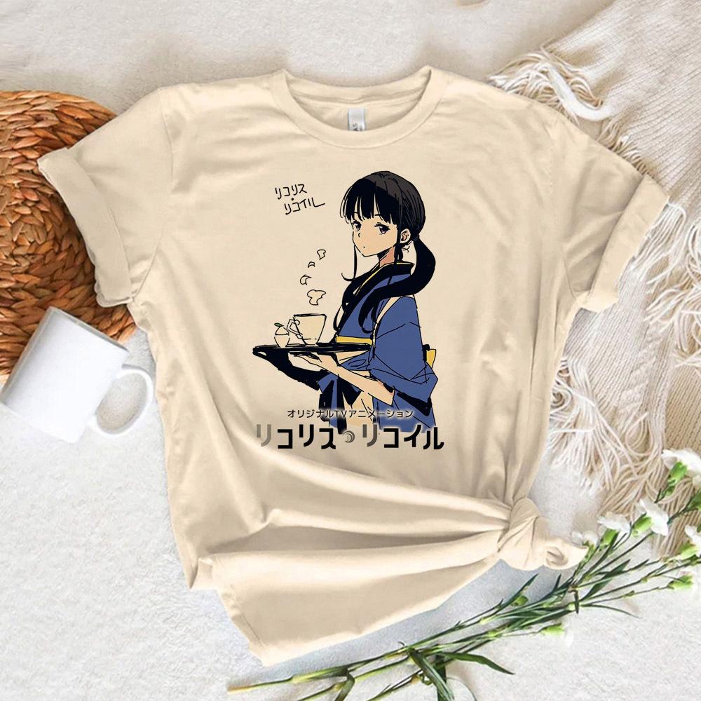 Lycoris Recoil top Women summer harajuku Japanese tshirts feUnisex graphic clothing S