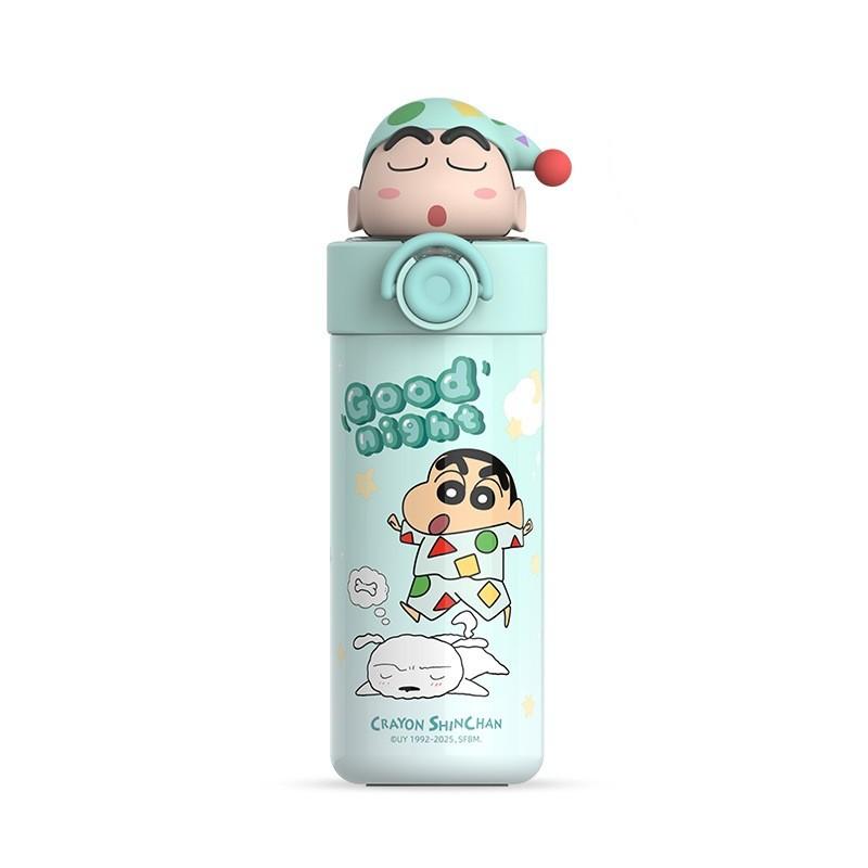 Crayon Shinchan Kids Insulated Travel Mug With Straw Lock For School And Outdoor Use Pajamas Shin Chan