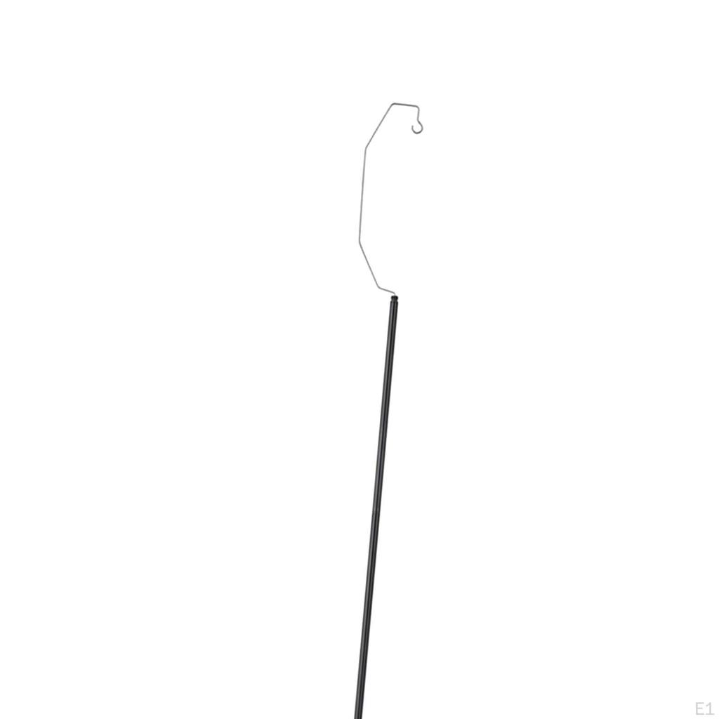 Camping Light Stand Hook Foldable with Ground Nail Stainless Steel Lantern for