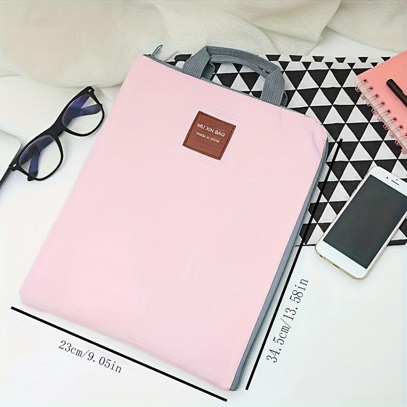 1 Stück Büro Mehrschichtige A4-Dokumententasche - Handgehaltene Laptoptasche, Leinwand-Aktentasche mit Handyfach