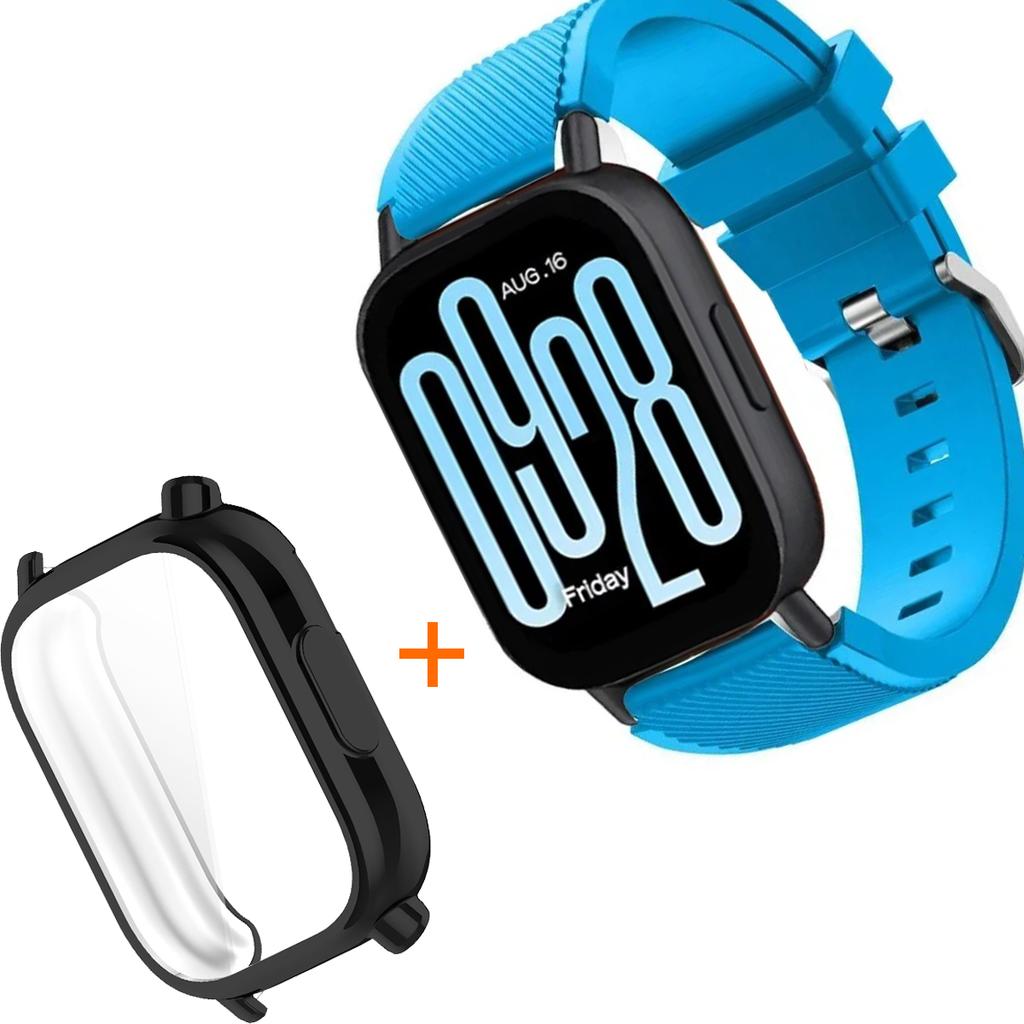 Silicone Strap With TPU Case For Xiaomi Redmi Watch 5 Active Lite Smart Watch Wrist Band And Case For Redmi Watch 5 Active Lite
