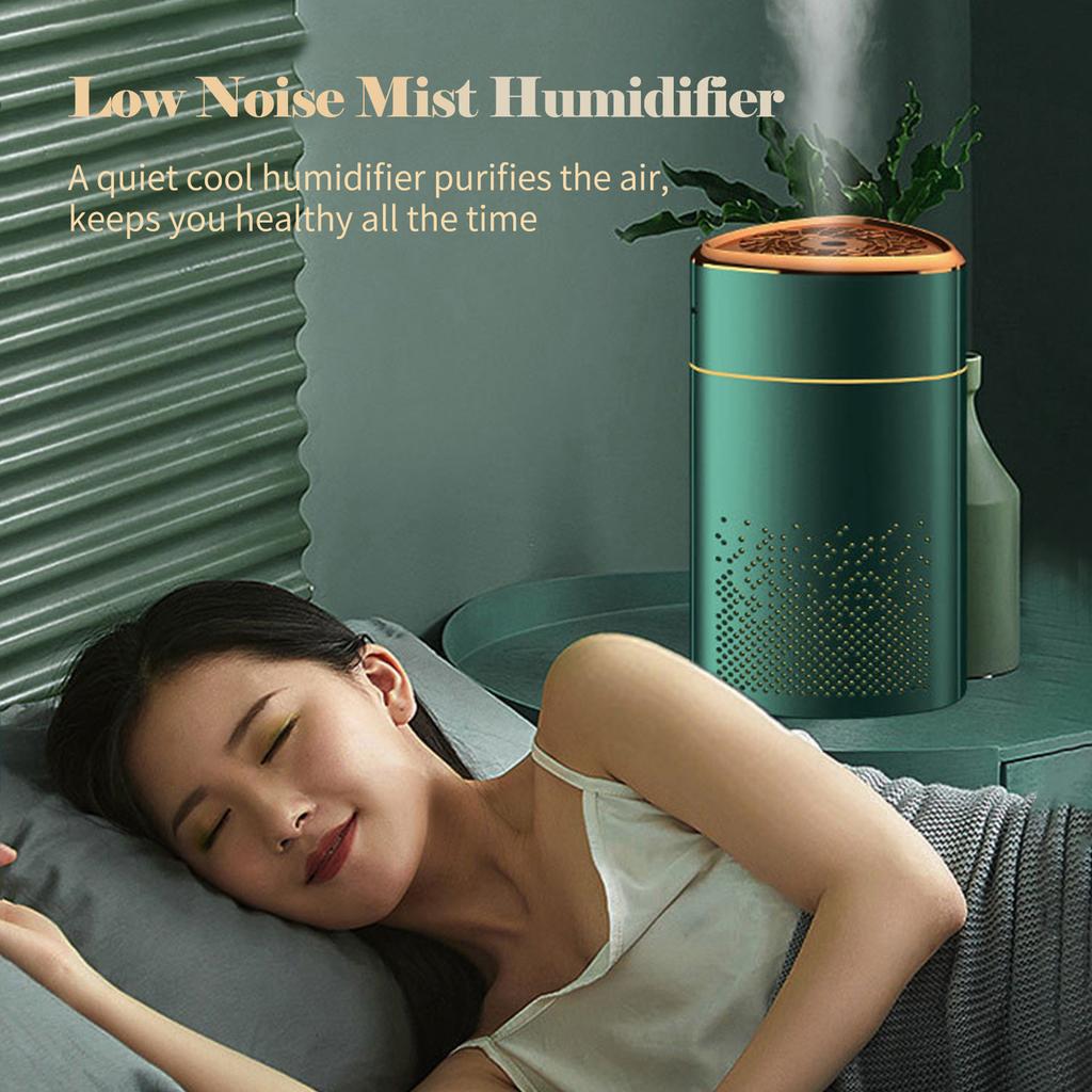 1000mL Mist Humidifier Diffuser With Colorful Night Light Quiet Cool Humidifier Desktop USB Powered Humidifier for Home Travel Car   Bedroom