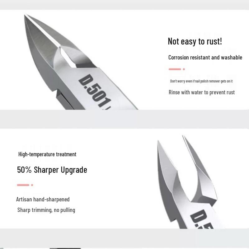 Easy Cut D.501 Stainless Steel Cuticle Nipper for Professional Trimming