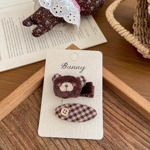 Koreanische Version von rosa und blau kariertem Liebes-Haarspange Haargummi wilde Kinder-Haaraccessoires Haarseil Seitenklemme