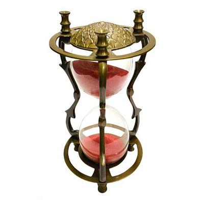 Dekorativer Sandtimer aus Messing, nautische Sanduhr, Geburtstagsgeschenk, einzigartiges Geschenk, Abschlussgeschenk, Geschenk für Ehemann