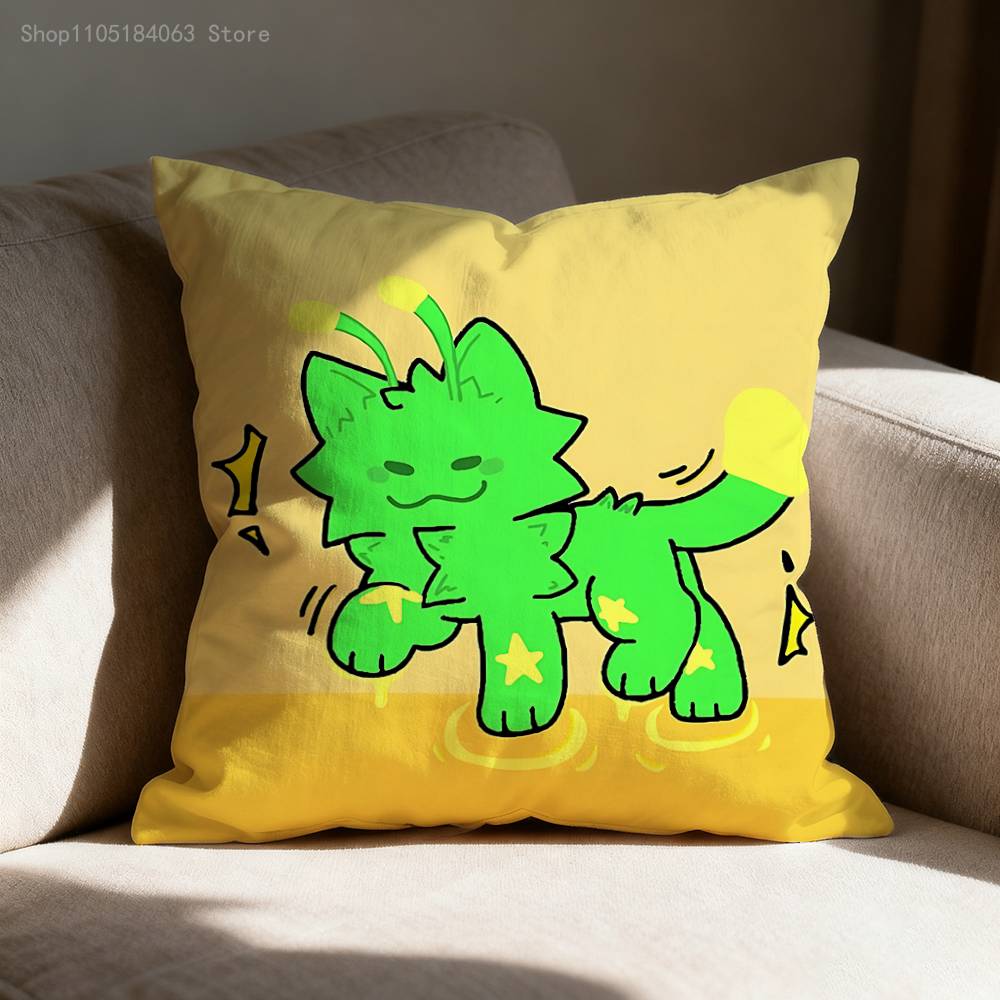 Gnarpy Ontdekt Het Internet Kussensloop Print Polyestervezel 40X40 Cm Home Sofa Sierkussenhoes Decoratie