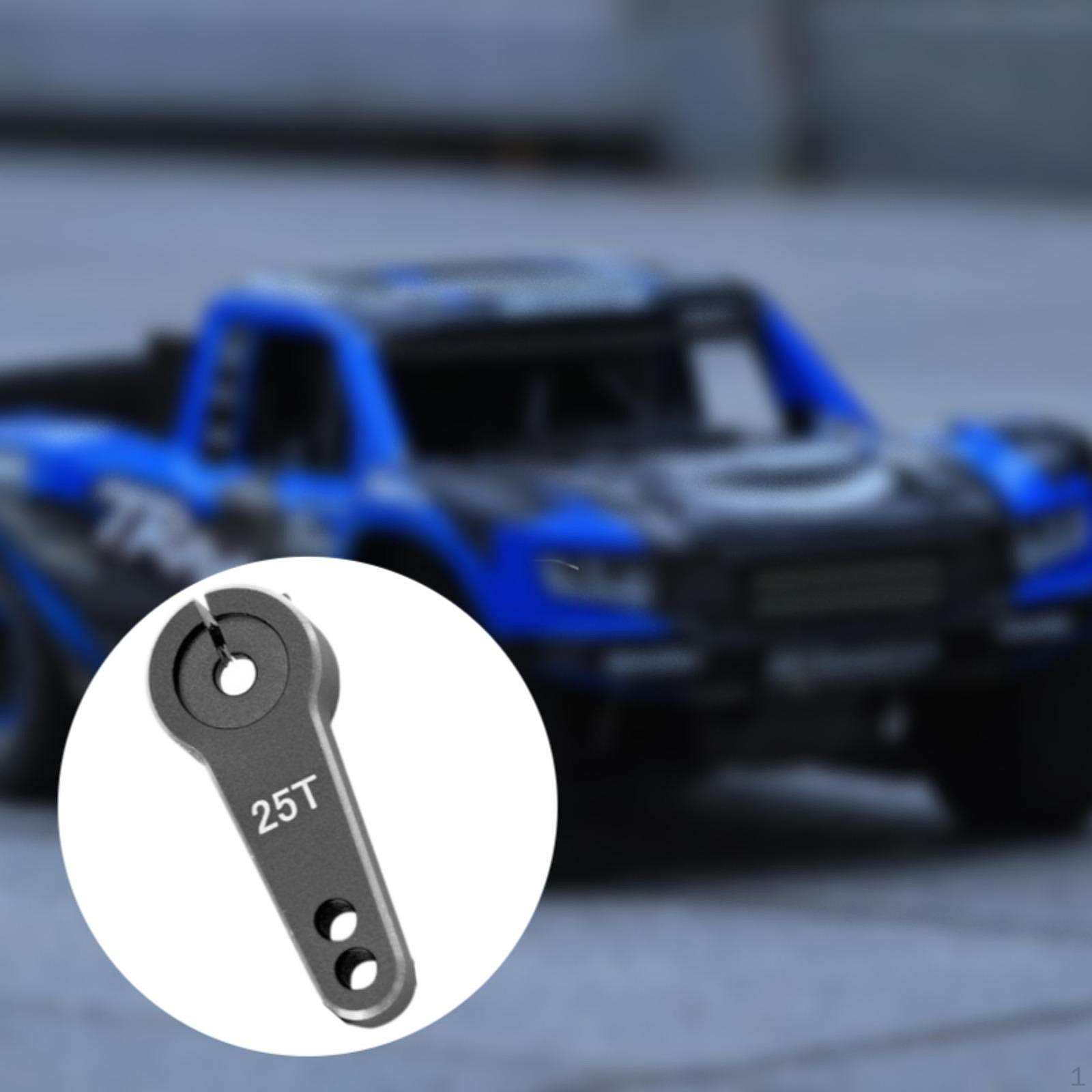 

1/10 RC Car 25T Steering Arm for Axial Model Vehicles Crawler DIY Accs чорний