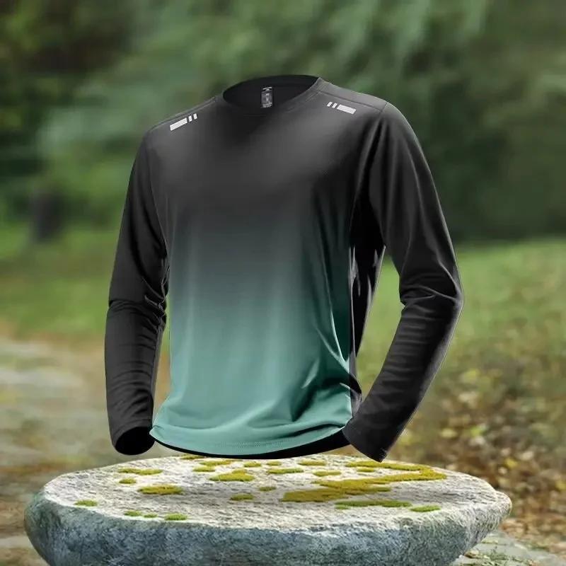 

Модные футболки с принтом Осень Мужская и женская одежда Круглый вырез Футболки с длинным рукавом Топ Мужская футболка Уличный пуловер 6XL