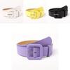 Stylish Minimalist Womens Square Buckle Belt In Trendy Candy Colors For Every Outfit