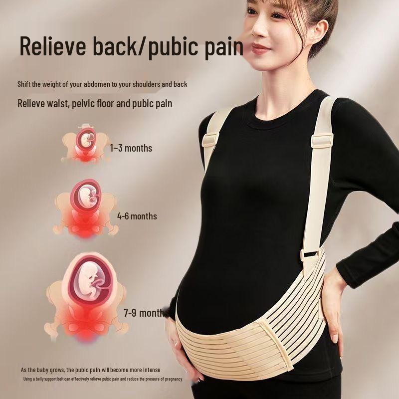 Maternity Belly Band: Breathable Lumbar Support for Mid to Late Pregnancy