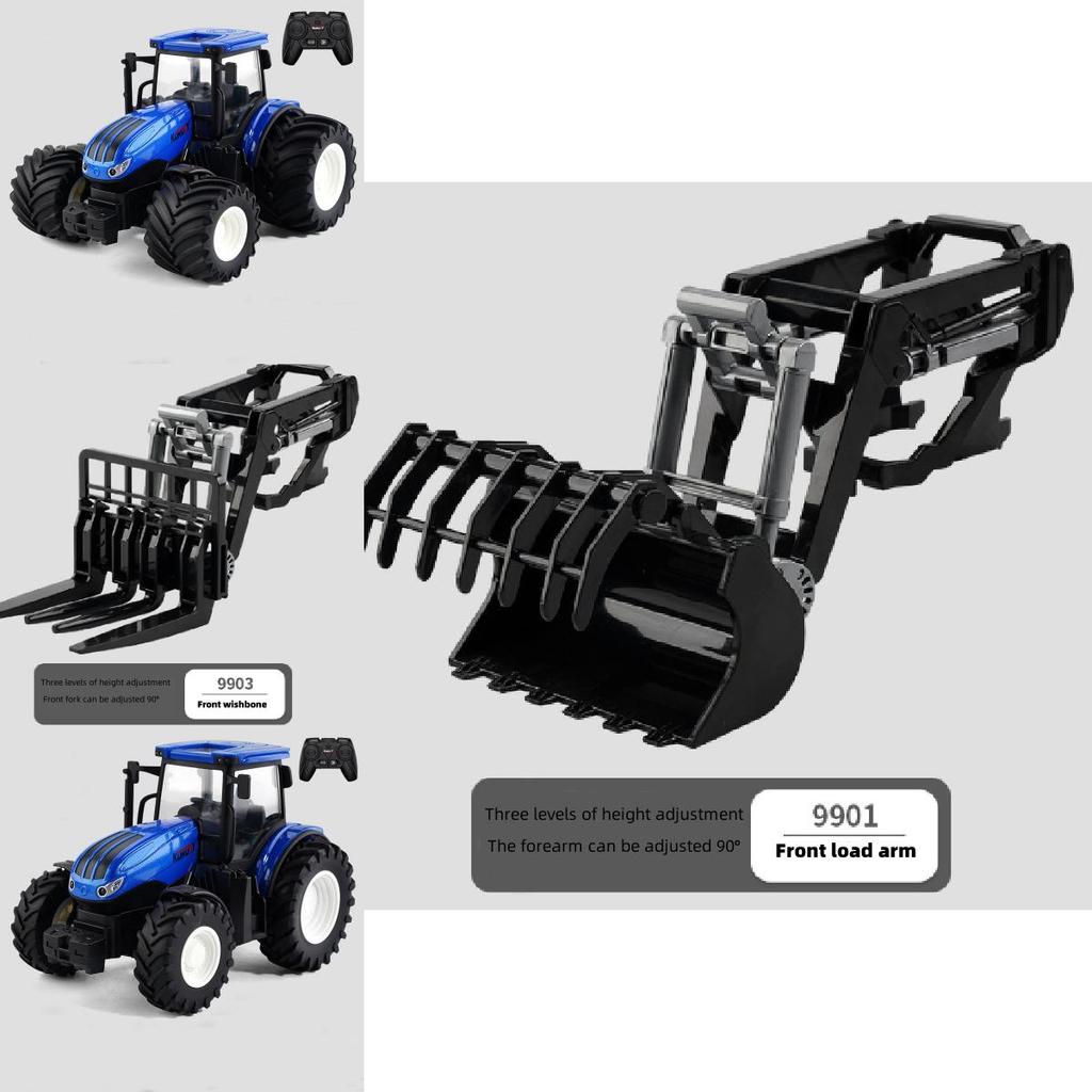 2.4g Alloy Rc Farmer Engineering Tractor Toy For 4-6 Years Kids