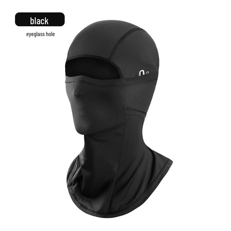 Ice Silk Quick-Dry Full Face Mask: Breathable, Sweat-Absorbent Sun Protection for Riding, Fishing, and Motorcycle Helmets