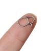 Line tackle Durable Stainless Steel Oval Split Rings Connector Barrel Swivel Fishing Hanging Snap