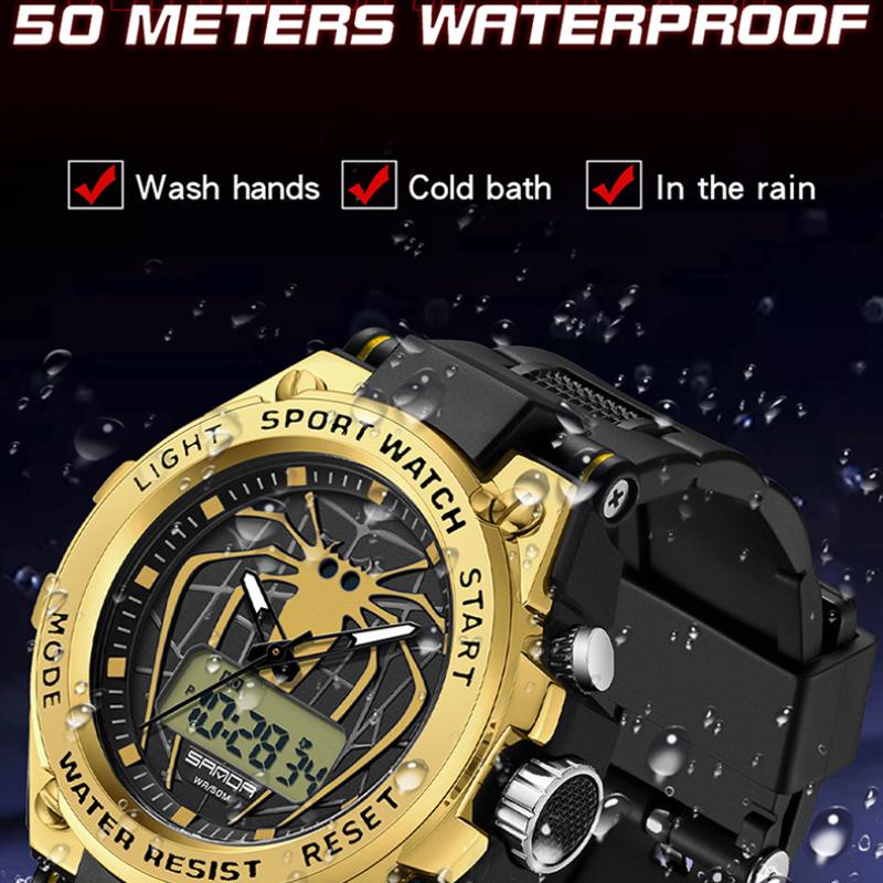 SANDA Business Fashion Trend Watch Luminous Waterproof Personalised Large Dial Watch