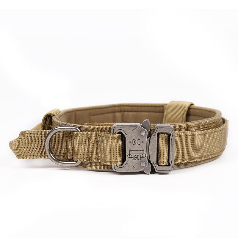 Adjustable Tactical Outdoor Dog Leash and Harness Set for Large Dogs