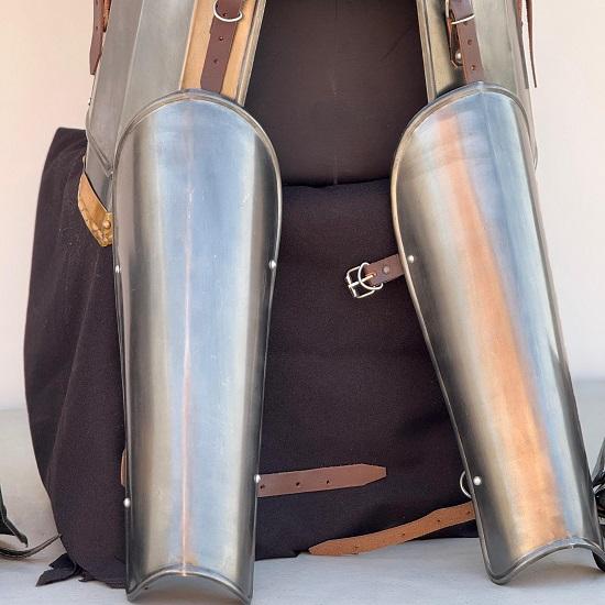 Moria Dwarf Dwarven Steel Knight Armor Suit Full Body Armor With Cuirass,Pauldrons,Bracers,Greaves,Helmet Cosplay  Larp LOTR Full Body Ar