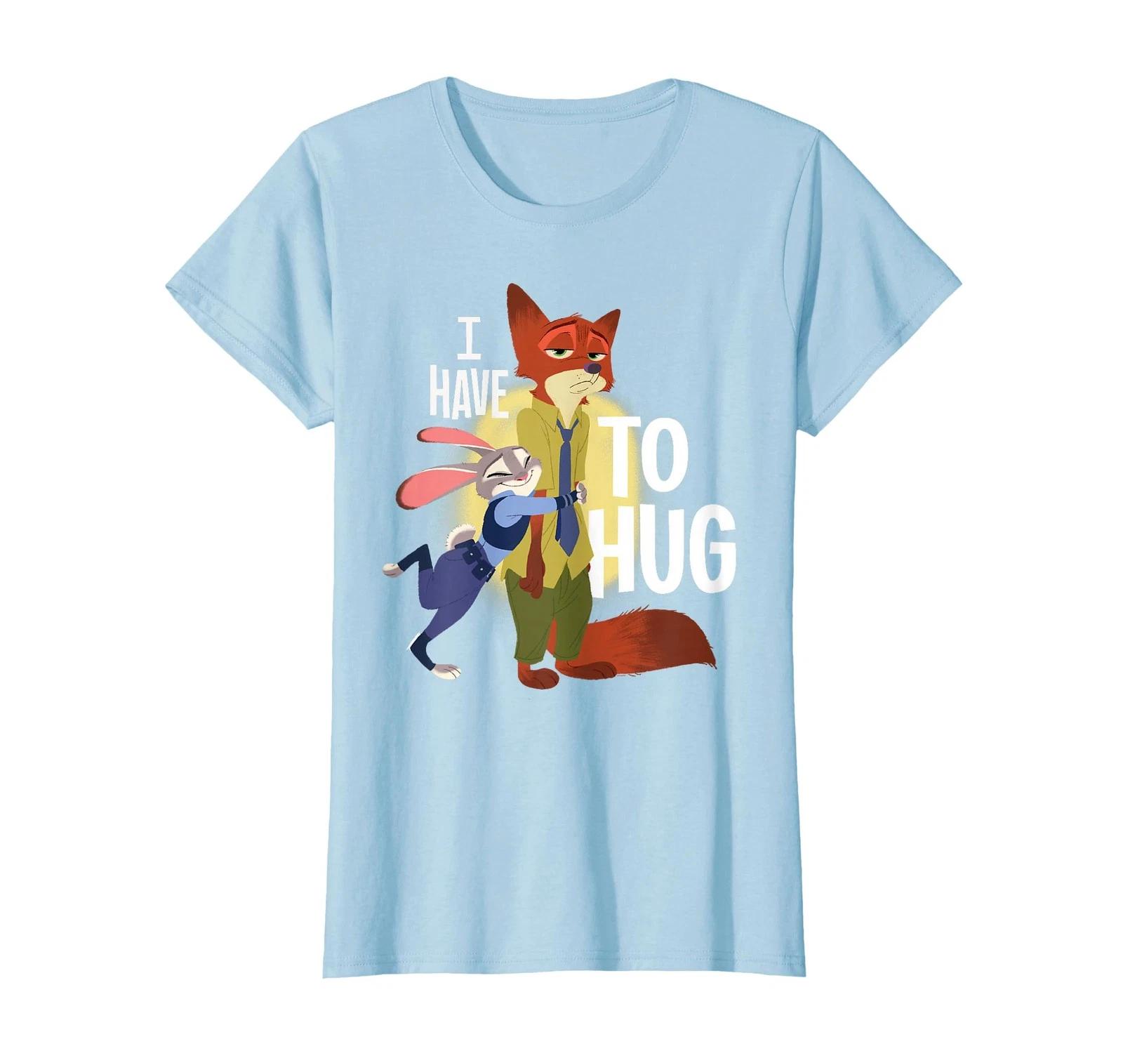 Disney Zootopia Judy Hopps & Nick Wilde I Have To Hug T-Shirt_ 2XL