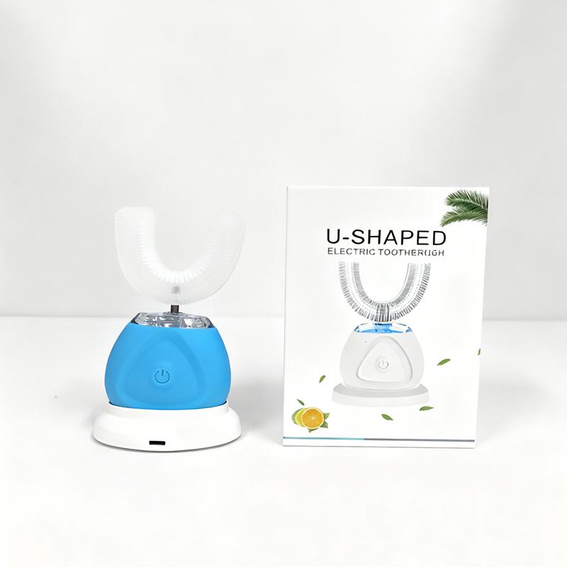 Ipx7 waterproof U-shaped teeth whitening set, ultrasonic electric teeth whitening lamp, portable oral cleaning tool