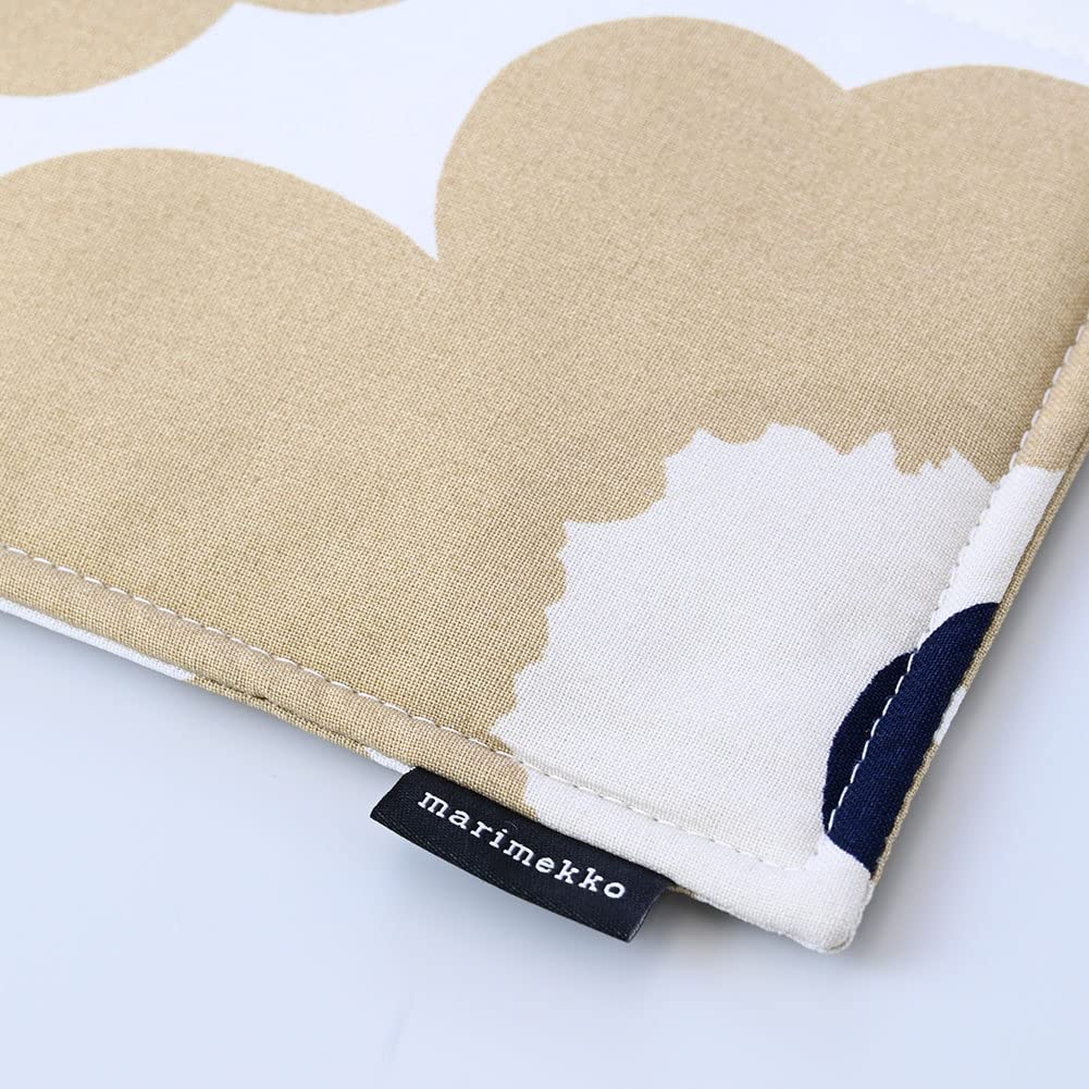 Marimekko Pieni UNIKKO Pot Holder and Trivet, Off-White, Beige, and Dark Blue (074653 185) [Parallel Import]