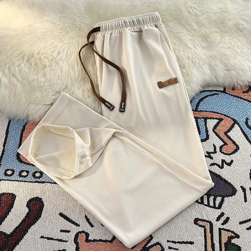 Ice Silk Casual Pants Summer New Men's Pants Thin Tide Loose Quick Dry Straight Pants Trend Sports Pants Men