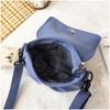 Trendy Fashionable Letter Crossbody Bag Canvas Simple Shoulder Bag Square Mobile Phone Bag Women's Fashion