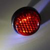 Self-Adhesive Round Red Reflectors 2Pcs High Brightness Safety Markers for Bicycles Motorcycles Electric Scooters