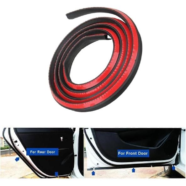 Riloer Universal 16,4 Pés(5 metros) Protetores de Borracha Preta para Bordas de Porta de Carro, Acabamento de Borda Tipo P, Protetor de Entrada de Porta Automotivo, Protetor de Borda de Porta de Carro