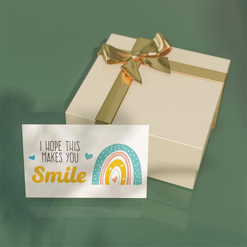 50pcs I Hope This Makes You Thank You Card Shopping Purchase Greeting Cards for Small Business Owners Package Inserts