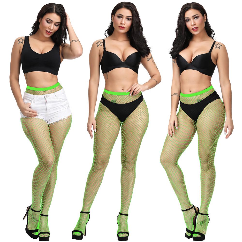 Bas résille élastiques anti-accrocs grande taille – Style européen et américain