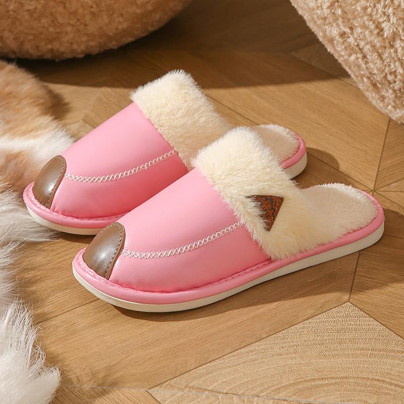 Bavlněné pantofle pro ženy na jaro, podzim a zimu, vhodné pro vnitřní použití, protiskluzové domácí, teplé domácí, párové, zimní plyšové pánské pantofle